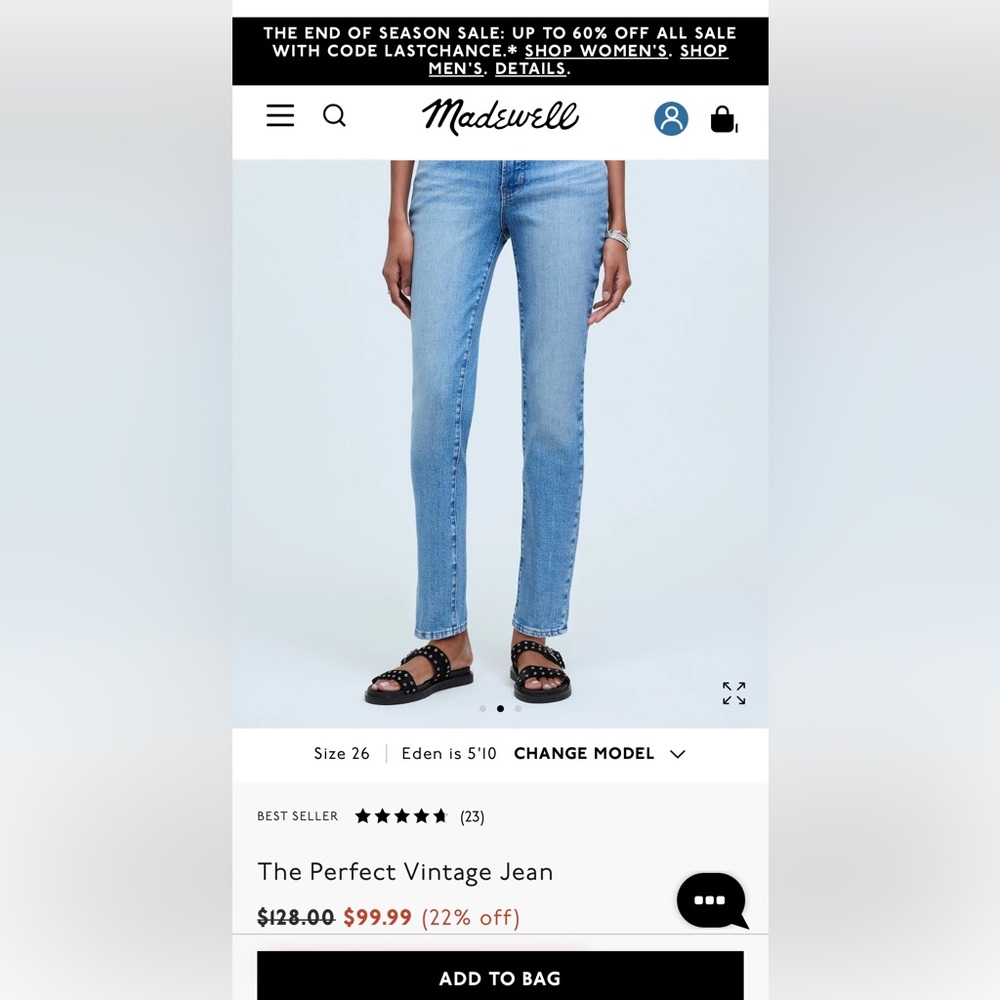 Madewell The Perfect Vintage Jean